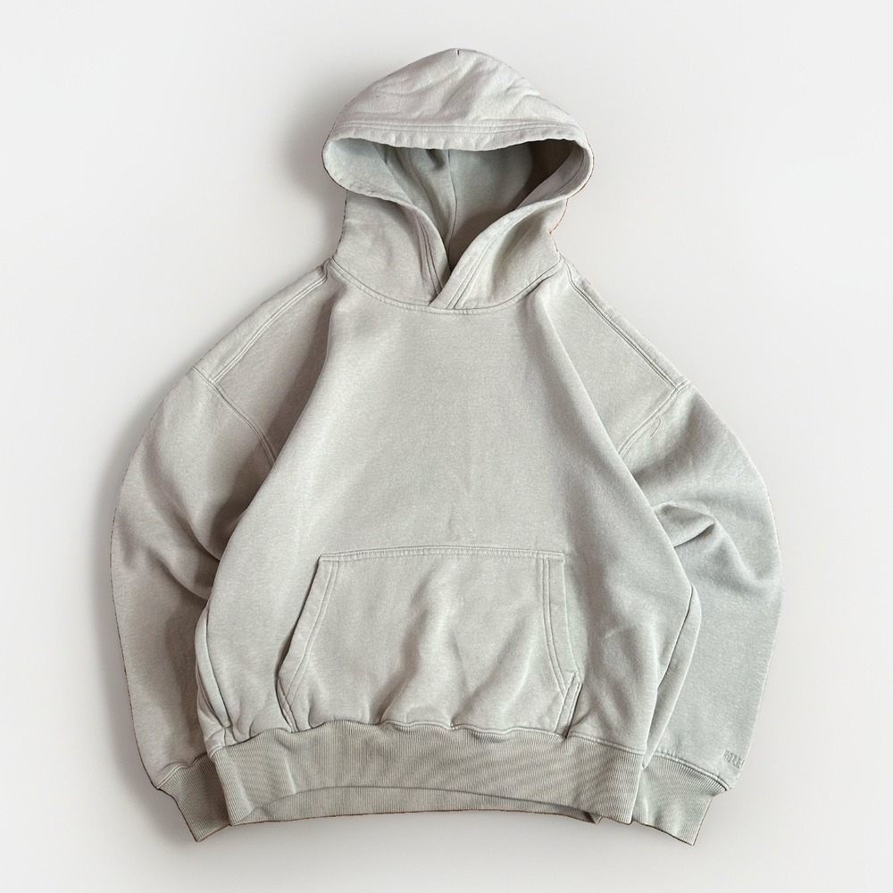 Holister Boxy Fit Hoodie Mens XSmall Tan Blank Essential Soft Fleece Travel Fall